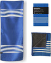 Nomadix Mini Towel - Perfect for Beach, Pool, Travel, Camping, Yoga - Made with Recycled Materials - Super Absorbent - Sand Resistant - Poolside Navy - 16x40