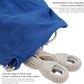 Lazy Daze Hammocks Double Hammock with 9ft Space-Saving Steel Stand Includes Portable Carrying Case, 450 Pounds Capacity (Dark Blue)
