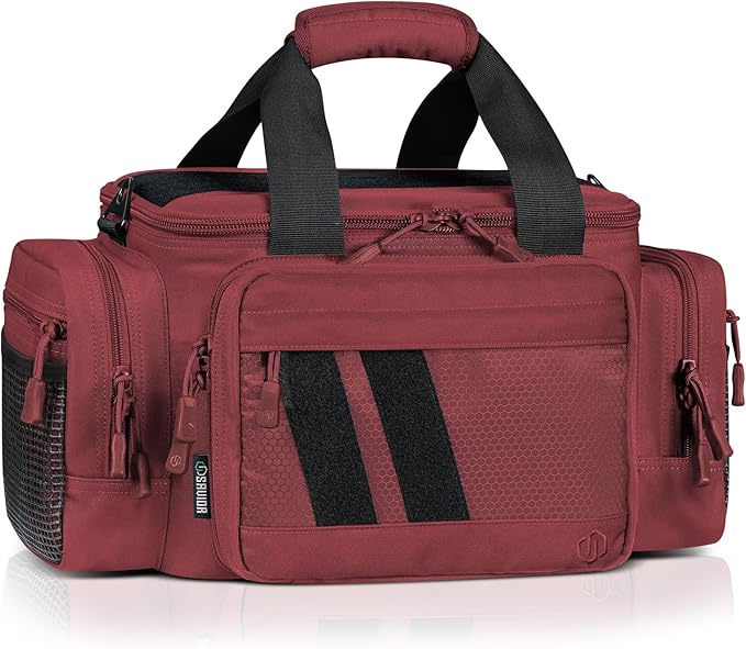 Savior Equipment Specialist Series Tactical Triple Pistol Shooting Range Hunting Duffle Bag Gun Carrying Case, Rigid Compartment Frame, Lockable Zippers