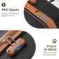 Coolife Luggage, Suitcase with Durable and Lightweight, Checked Luggage with ABS Hardshell, Dual Spinner Wheels, TSA Lock, and YKK Zipper (apricot black, M(24in))