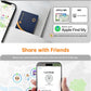 NOVOO SmartCard Air Locator Tag, iOS Only Bluetooth Tracker with Apple Find My, Slim Wallet Finder for iPhone, 6-Year Battery, Waterproof GPS Key Finder for Bags, Passport, 1 Pack (BL)