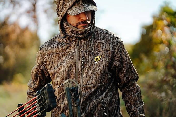 SCENTBLOCKER Shield Series Silentec Midweight Jacket, Camo Hunting Clothes for Men