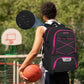 LARIPOP Basketball Backpack Large Basketball Bag with Ball Holder & Shoe Compartment for Youth Adults Men Women