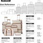Coolife Luggage Set Suitcase Carry On Luggage PC Hardshell Luggage TSA Lock Spinner Wheels Telescopic Handle