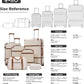 Coolife Luggage Set Suitcase Carry On Luggage PC Hardshell Luggage TSA Lock Spinner Wheels Telescopic Handle