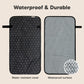 KeaBabies Portable Diaper Changing Pad, Easy Wipe Clean - Foldable Waterproof Baby Changing Mat for Diaper Bag, Compact, Lightweight, 25x13 Baby Changer Travel Essential, Machine Washable (Black Geo)