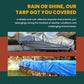 Large Waterproof Tarp - Heavy Duty 20 Mil Thick Poly Tarpaulin Ideal for Canopy Tents, Boats, RV or Pool Covers - Multipurpose Protective Tarps with Grommets for Indoor and Outdoor Use | 16' x 20'