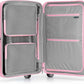 Traveler's Choice Pagosa Hardshell Expandable Luggage with Spinner Wheels, Pink, 30-Inch Large