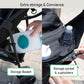 Ingenuity3D Mini Convenience Stroller – Lightweight Stroller with Compact Fold, Multi-Position Recline, Canopy with Pop Out Sun Visor and More – Umbrella Stroller for Travel and More, Gray