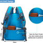 YZAOLL Small Lightweight Packable Hiking Backpack, 20L Hiking Backpack Day Pack for Women Men Travel Camping Vacation,Blue