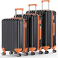 Nazhura Luggage Set, 3-Piece Hardside Suitcase Set, 20-inch Carry On, 24-inch, 28-inch Luggage