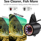 Underwater Fishing Camera FishPRO® HD720P - w/DVR-External 32GB Card, 7'' Ice Fishing Camera [Aluminum Box], Fish Finder Ice Fishing Gifts for Men, 12pcs IR +12pcs LED, 4,500mAh Li-Battery, 65ft Cable