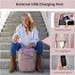 Swissdigital Design Laptop Backpack For Women,College Bookbags With USB Charging Port,Cute Computer Backpacks For Work Business,Pink | KATY ROSE