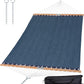SUNCREAT Hammocks Two Person Tree Hammock, Heavy Duty Hammock for Poolside, Garden, Backyard, Patio, 450lbs Capacity, Navy