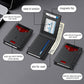 Wallet for Men Wallet with Slim Pop Up Card Holder for 12-14 Cards, RFID Blocking Bifold Minimalist Smart Wallet, Credit Card Holder with ID Window & Cash Slot, Compact Metal Card Case, Gifts for Men