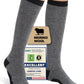 Merino Wool Compression Socks for Women Men, 15-20 mmHg Knee High Socks for Flying, Travel, Running