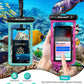Hiearcool Waterproof Phone Pouch,Waterproof Phone Case for iPhone 16 15 14 13 Pro Max,IPX8 Phone Waterproof Pouch for Beach Cruise Ship Travel Essentials Green&Bright Red-2Pack