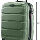 Samsonite Omni PC Hardside Expandable Luggage with Spinner Wheels, Carry-On 20-Inch, Army Green