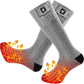 SNOW DEER Upgraded Rechargeable Electric Heated Socks,7.4V 2200mAh Battery Powered Cold Weather Heat Socks for Men Women,Outdoor Riding Camping Hiking Motorcycle Skiing Warm Winter Socks