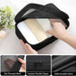 BAGAIL 4 Set/6 Set/8 Set Compression Packing Cubes Travel Accessories Expandable Packing Organizers (Square Mesh, 05-Jet Black)