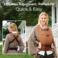Momcozy Baby Carrier with Natural Cotton Linen, Built to Last, Ergonomic Design, 7-44lbs for Infant and Toddler, Lightweight and Comfortable, Hands-Free for Moms&Dads, Sepia