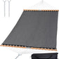 SUNCREAT Portable Double Outdoor Hammock, 450lbs Capacity, Quick Dry 2 Person Hammock with Carrying Bag, Dark Gray