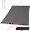 SUNCREAT Portable Double Outdoor Hammock, 450lbs Capacity, Quick Dry 2 Person Hammock with Carrying Bag, Dark Gray