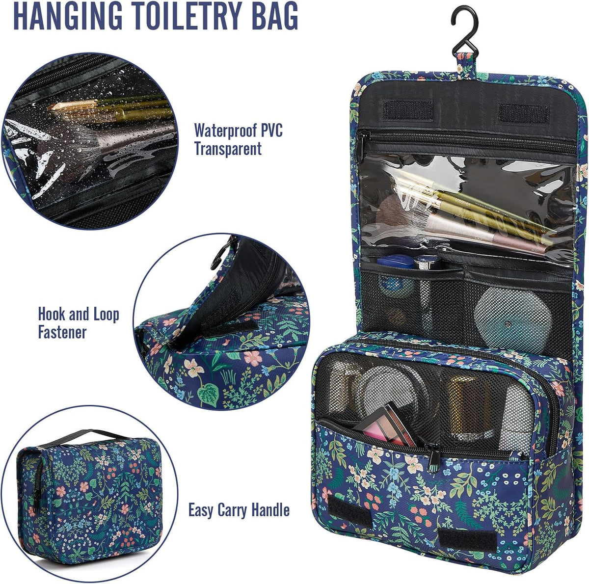 Veken 8 Set Packing Cubes for Travel Essentials, Suitcase Organizer Bags in 4 Sizes, Carry-On Luggage Accessories with Large Laundry & Hanging Toiletry Bag, Must-Have for Airplane, Road Trip & Camping - Roamly