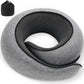 Neck Pillow, Travel Pillow uses Memory Foam to Support Neck Comfort, Ideal Companion for Airplane and car Travel, Compact, Convenient, and Versatile Airplane Sleep Pillow(Gray)