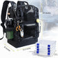 Fishing Tackle Backpack with 4 Tackle Boxes,45L Large Tackle Bag with 2 Rod Holders & Clear Window,Outdoor Fishing Backpack for Fishing,Camping, Hiking,Camouflage