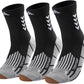 Compression Crew Running Socks: Athletic Socks for Men Women with Cushion,3 Pairs Work Hiking Basketball Sport Socks
