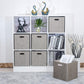Posprica Storage Basket Bins,12×12 Foldable Storage Cube Boxes Fabric Drawer for Closet Shelf Cabinet Bookcase,4pcs,Coffee