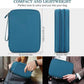 FYY Electronic Organizer, Extra Large Travel Cable Organizer Bag Pouch Portable Waterproof Double Layers All-in-One Storage Bag for iPad, Cable, Power Bank, Laptop Charger for Office/Home, Dark Green