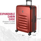 Victorinox Spectra 3.0 Expandable Medium Case - Modern Hardside Luggage - Rolling Suitcase with Spinner Wheels - Holds Travel Accessories - 81 Liters, Red