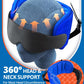 Travel Pillow Airplane Foot Hammock Set, Airplane Pillows with 3D Eye Mask for Sleeping, 360° Support Plane Head Strap, Long Flights Essentials, Stop Bobblehead and Travel Foot Rest Leg Relief