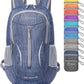 ZOMAKE 25L Ultra Lightweight Packable Backpack, Foldable Hiking Backpacks Water Resistant Small Folding Daypack for Travel(Navy Blue)