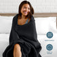 Bare Home Polar Fleece Blanket - Full/Queen - Black - Warm & Cozy - Premium Fleece - Throw for Bed, Sofa, Camping, Travel and Cold Nights - Lightweight Blanket (Full/Queen, Black)