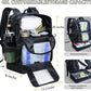 Fishing Tackle Backpack with Cooler,45L Large Tackle Bag with 2 Rod Holders & Clear Window,Outdoor Fishing Backpack for Fishing,Camping, Hiking,Camouflage