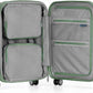 Traveler's Choice Pagosa Hardshell Expandable Luggage with Spinner Wheels, Green, 22-Inch Carry-on