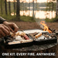 TinFerno Fire Starting Kit – 100pc Fire Starter for Campfires, Ferro Rod, Magnesium Flint, Char Cloth, Fatwood, Wax Rope, Hemp Wick, Camping, Hiking, Bushcraft & Gift - Emergency Fire Kit