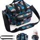 Goture Fishing Tackle Bag, 600D Water-Resistant Soft Side Crossbody Sling Bag for Men & Women,Small Gear Storage Tactical Bags for Saltwater & Freshwater,Fits 3 3600 Tackle Boxes(Not Included)