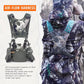 Binocular Harness Chest Pack, Bino Harness Bag with Rangefinder Pouch & Rain Cover, Molle System Multifunction Hunting Pack