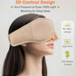 Sleep Mask with Headphones Bluetooth 5.4，LC-dolida 2025 New 3D Bluetooth Sleep Mask Headphones with Soft Bamboo Cotton for Side Sleepers Women Men, Sustainable Luxury for Better Sleep