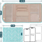 Pavilia Foldable Jewelry Organizer - Travel Roll Bag with Compartments for Earrings, Rings, Necklaces, Bracelets - Packing Accessory