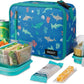 PackIt Freezable Classic Lunch Box, Sea Shark, Built with ECOFREEZE Technology, Collapsible, Reusable, Zip Closure With Zip Front Pocket and Buckle Handle, Designed for Fresh Lunch On the Go