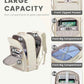 LOVEVOOK Travel Backpack for Women & Men 40L,Airline Approved Carry On Backpack Travel Essential,TSA Carry on Luggage,Waterproof Personal Item Travel Bag,Suitcase with 3 Packing Cube,Beige-Flesh beige