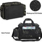 GOBUROS Waterproof Fishing Tackle Bag with Waterproof EVA Bottom (No Tackle Boxes in Package), Soft Tackle Box Storage Bag with Rod Holder, Pliers Storage for Fishing
