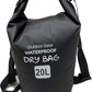 EliteShield Waterproof Dry Bag backpack Roll Top Closure Rafting Boating Black 10L With Free Phone case