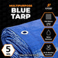 Better Blue Poly Tarp 12' x 16' - Multipurpose Protective Cover - Lightweight, Durable, Waterproof, Weather Proof - 5 Mil Thick Polyethylene - by Xpose Safety