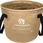 Premium Collapsible Bucket by Freegrace - Compact Portable Folding Water Container - Lightweight & Durable - Includes Handy Tool Mesh Pocket